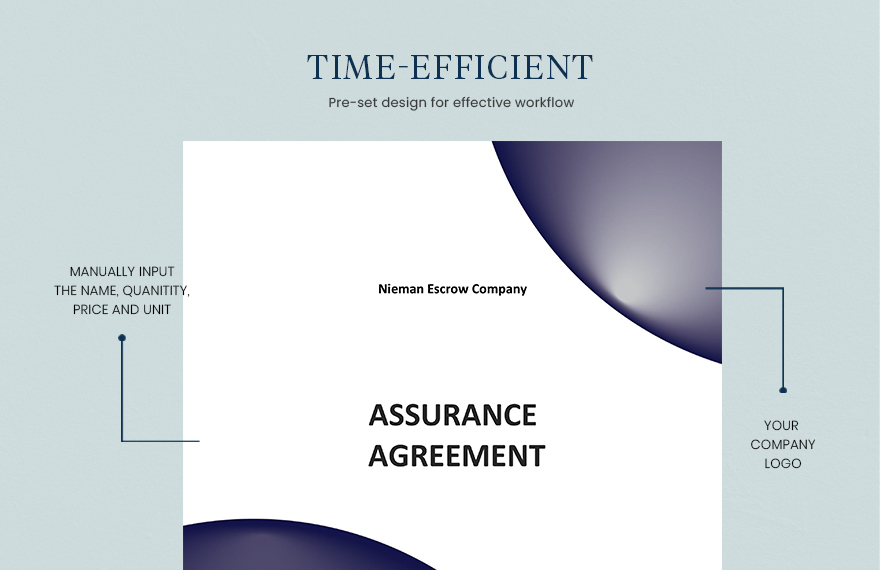 Sample Assurance Agreement Template