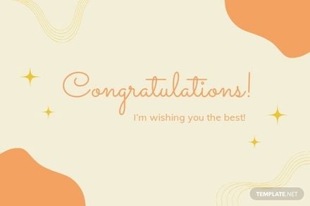 Creative Anytime Congratulations Card Template