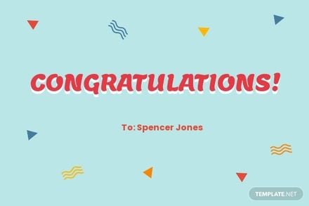 Happy Anytime Congratulations Card Template