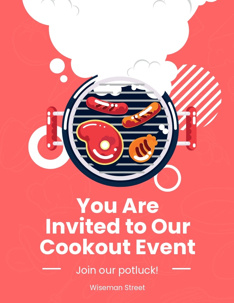 Cookout Flyer Templates 14+ Designs, Free Downloads