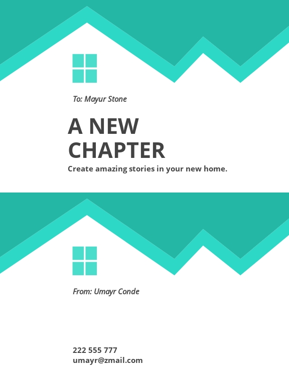 Image 8 for Moving House Cards Template Free