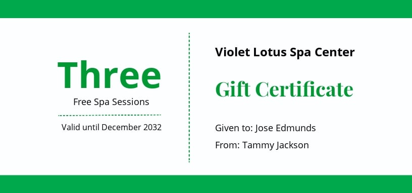 spa gift certificate template free download microsoft word