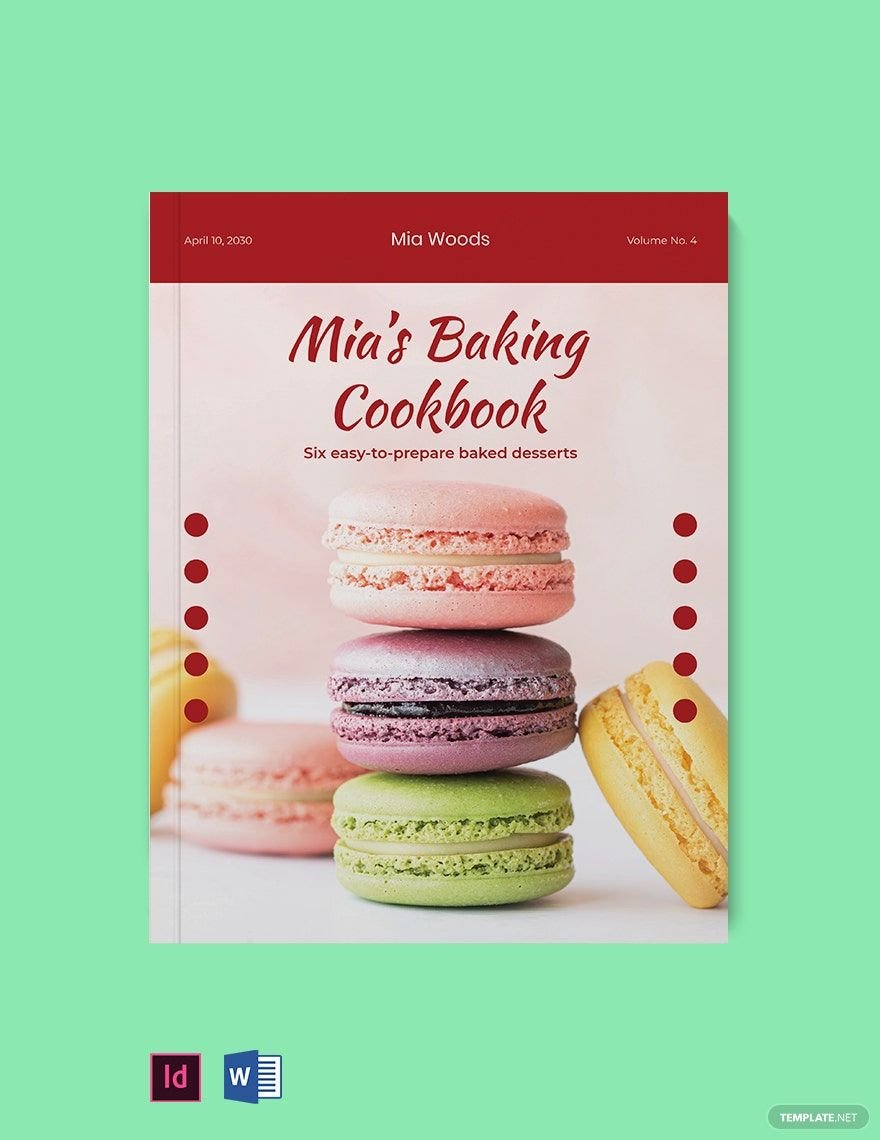 Bakery Cookbook Layout Template