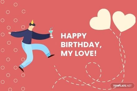 Birthday Card Template For Boyfriend in Word, Illustrator, PSD