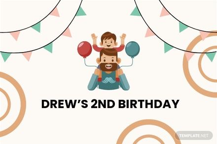 Birthday Party Invitation Card Template For Boy