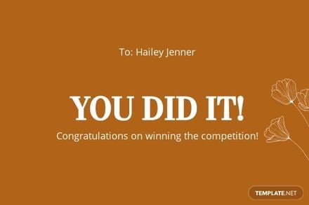 Simple Anytime Congratulations Card Template