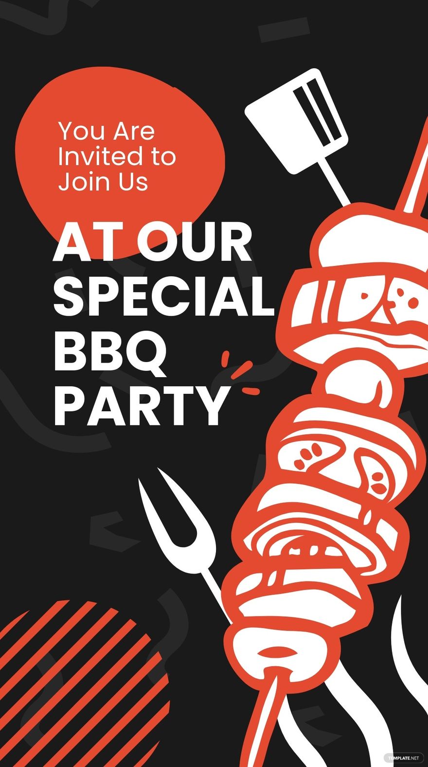 Bbq Party Invitation Whatsapp Post Template.jpe