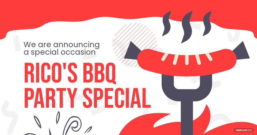 Bbq Party Announcement Facebook Post Template.jpe