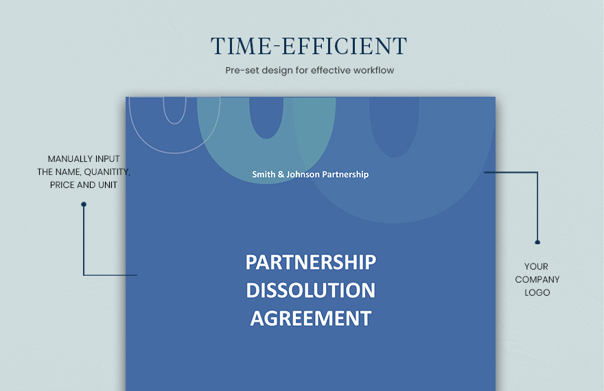 General Partnership Dissolution Agreement Template 