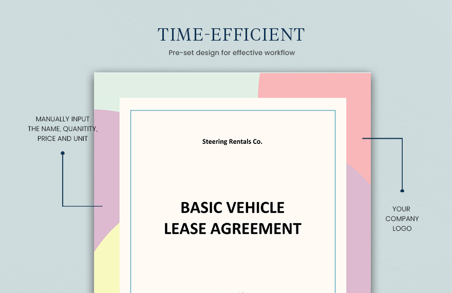 Basic Vehicle Lease Agreement Template