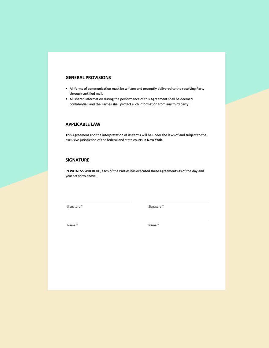 Medical Director Agreement Template Word, Google Docs, Apple Pages
