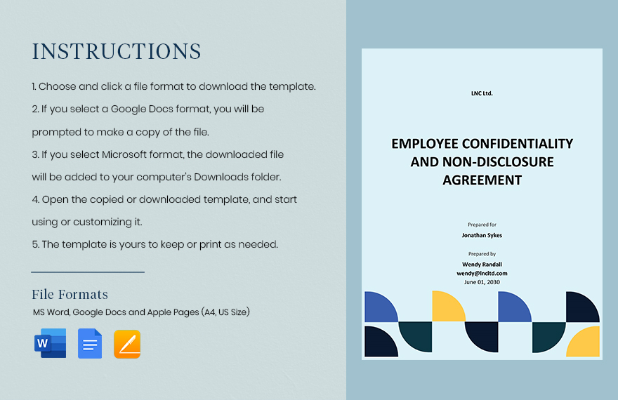 Employee Confidentiality and Non-Disclosure Agreement Template