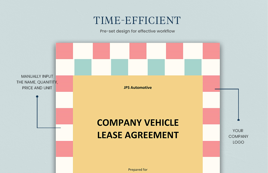Company Vehicle Lease Agreement Template
