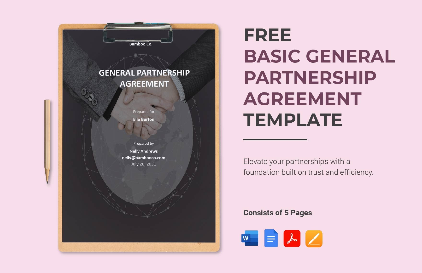 Basic General Partnership Agreement Template
