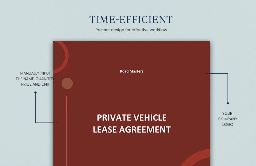 Private Vehicle Lease Agreement Template