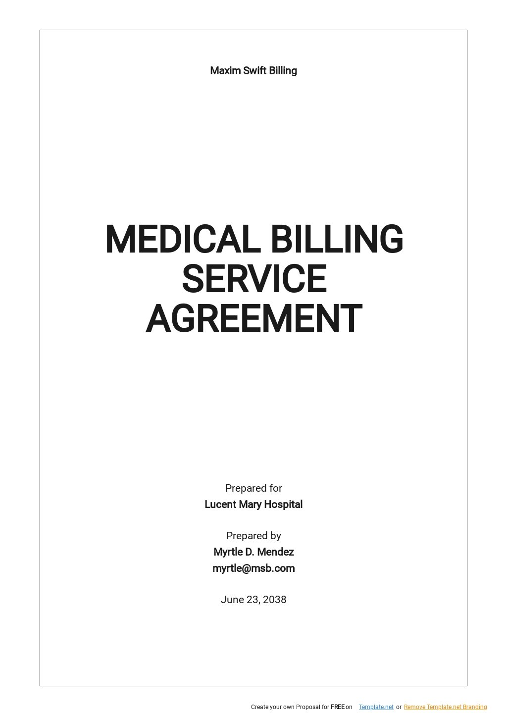 Medical Agreement Templates Documents, Design, Free, Download