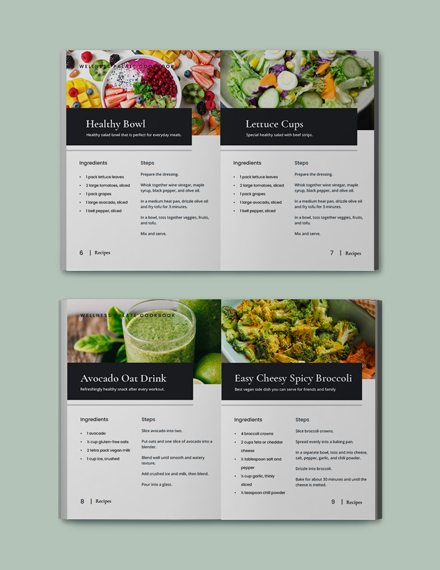 Creative A5 Cookbook Template - InDesign, Word | Template.net