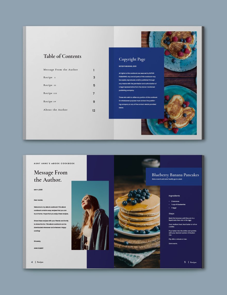 Creative Ebook Cookbook Template
