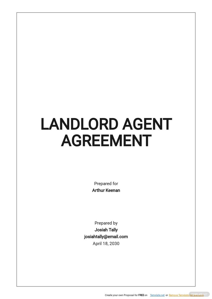 Free Landlord Agreement Templates 11  Download Template net
