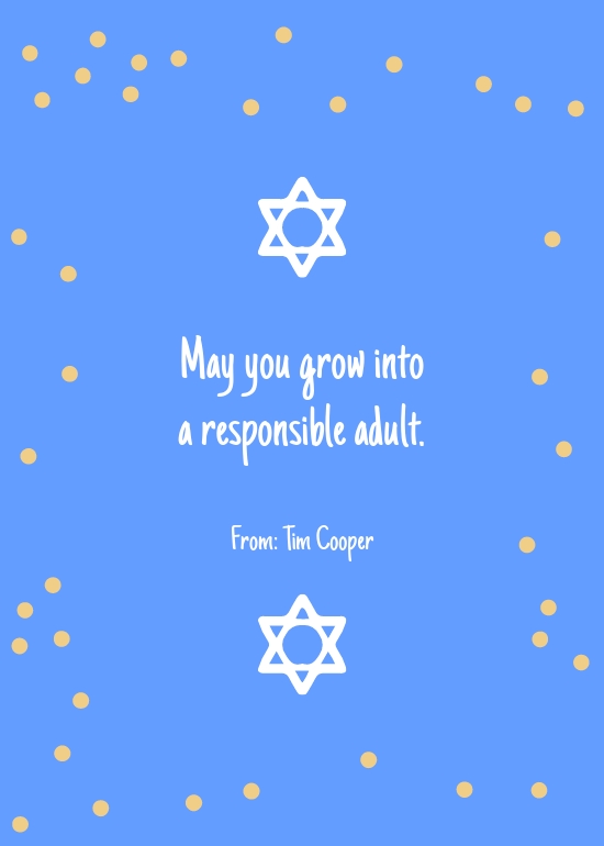 Bat Mitzvah Card Template in Illustrator, Word, PSD, PDF | Template.net