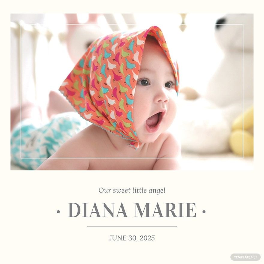 Baby Book Cover Template