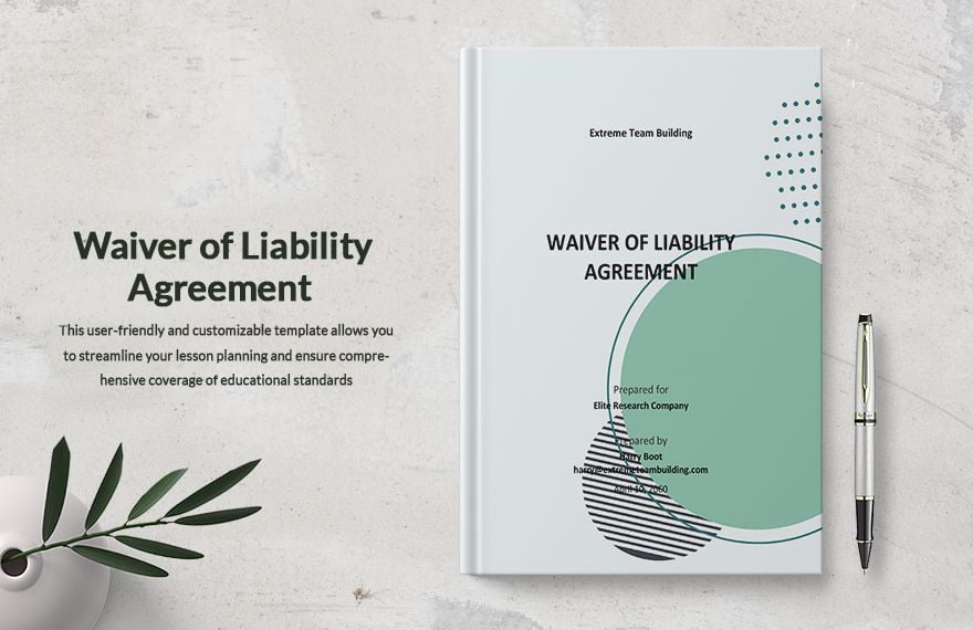 Waiver of Liability Agreement Template 