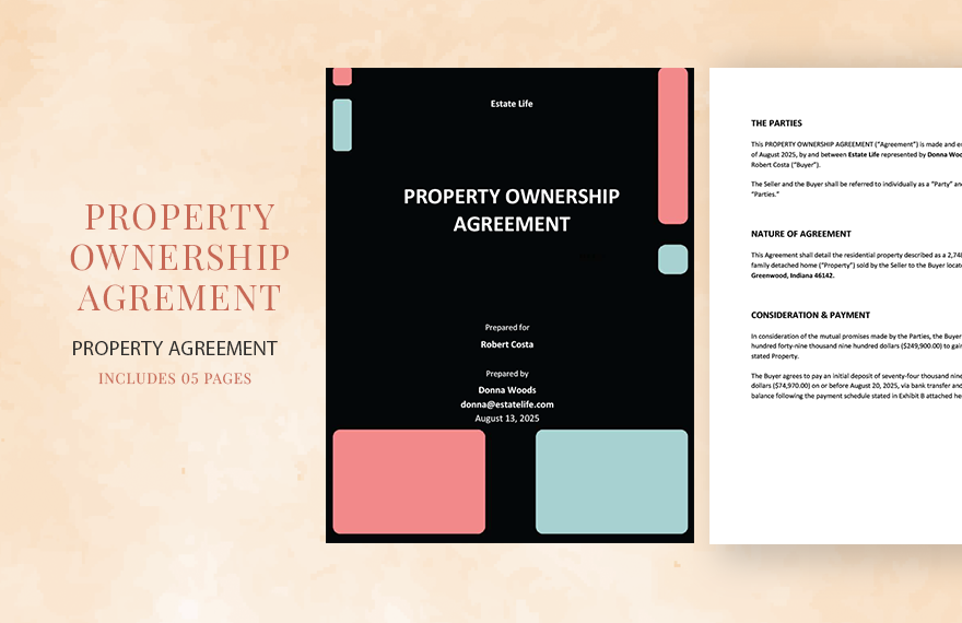 Property Ownership Agreement Template