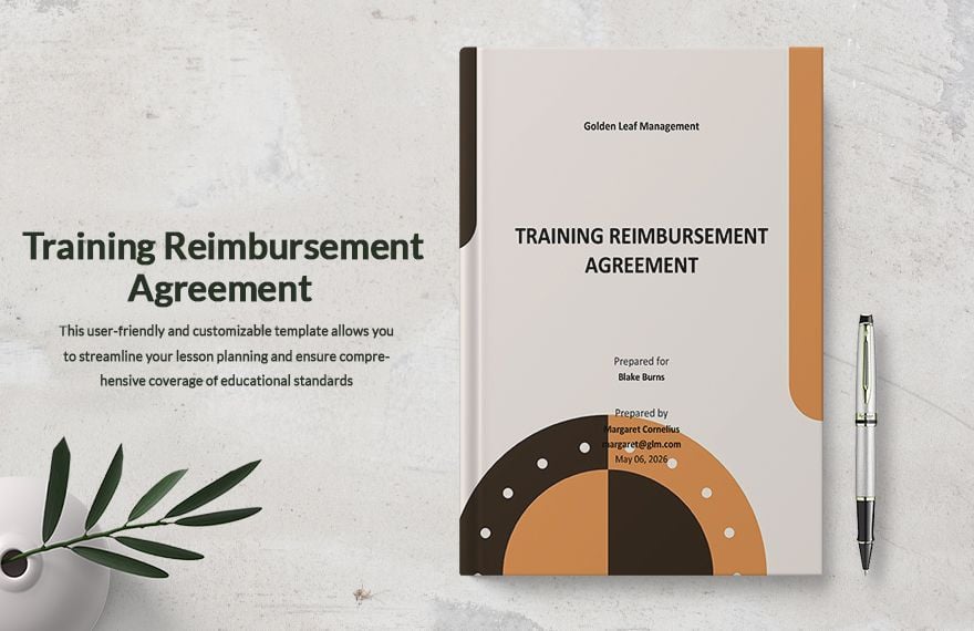 Training Reimbursement Agreement Template