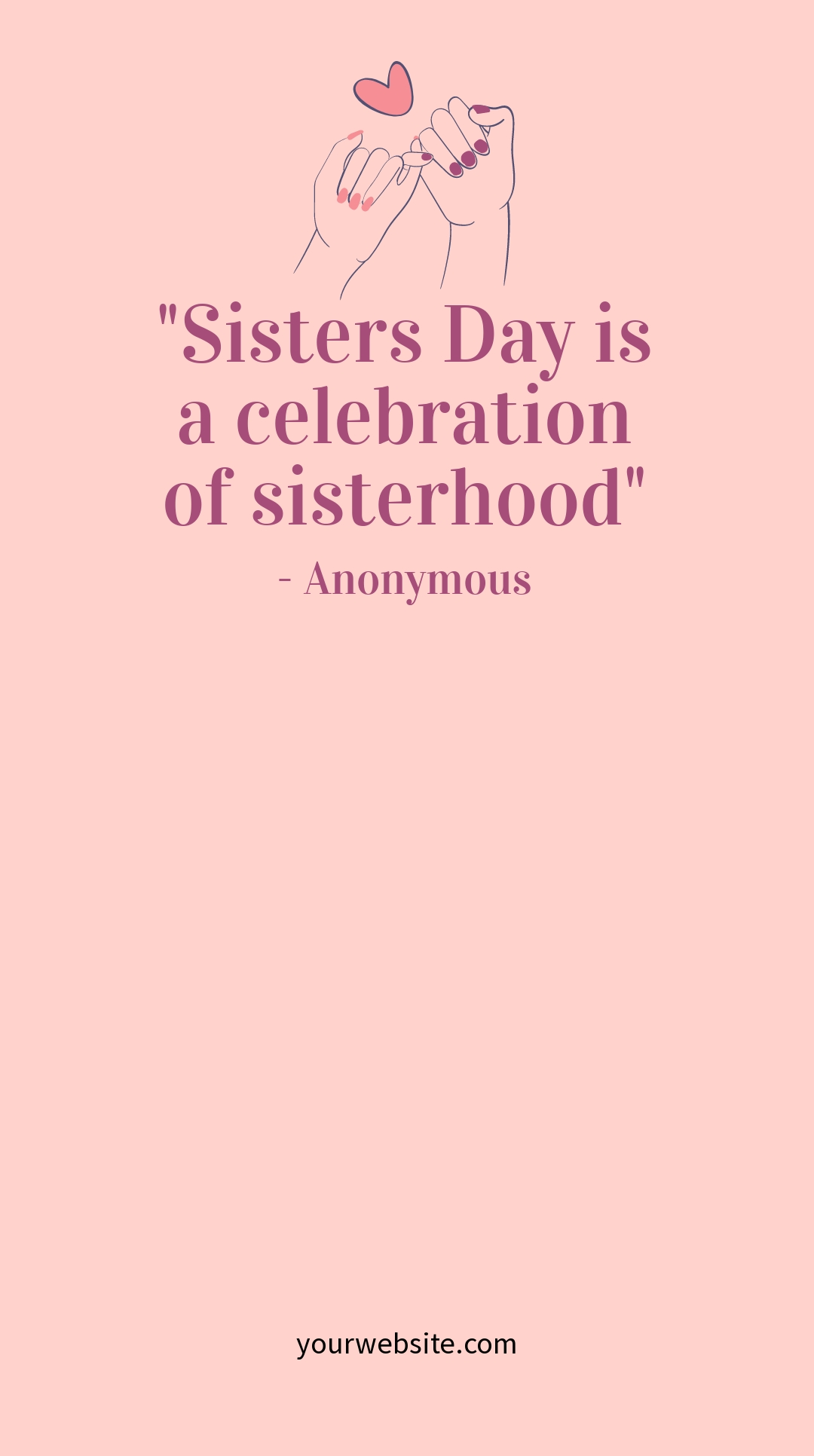 Sisters Day Quote Snapchat Geofilter Template