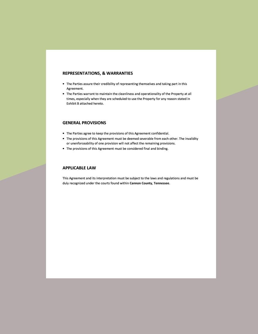 Property Co Ownership Agreement Template