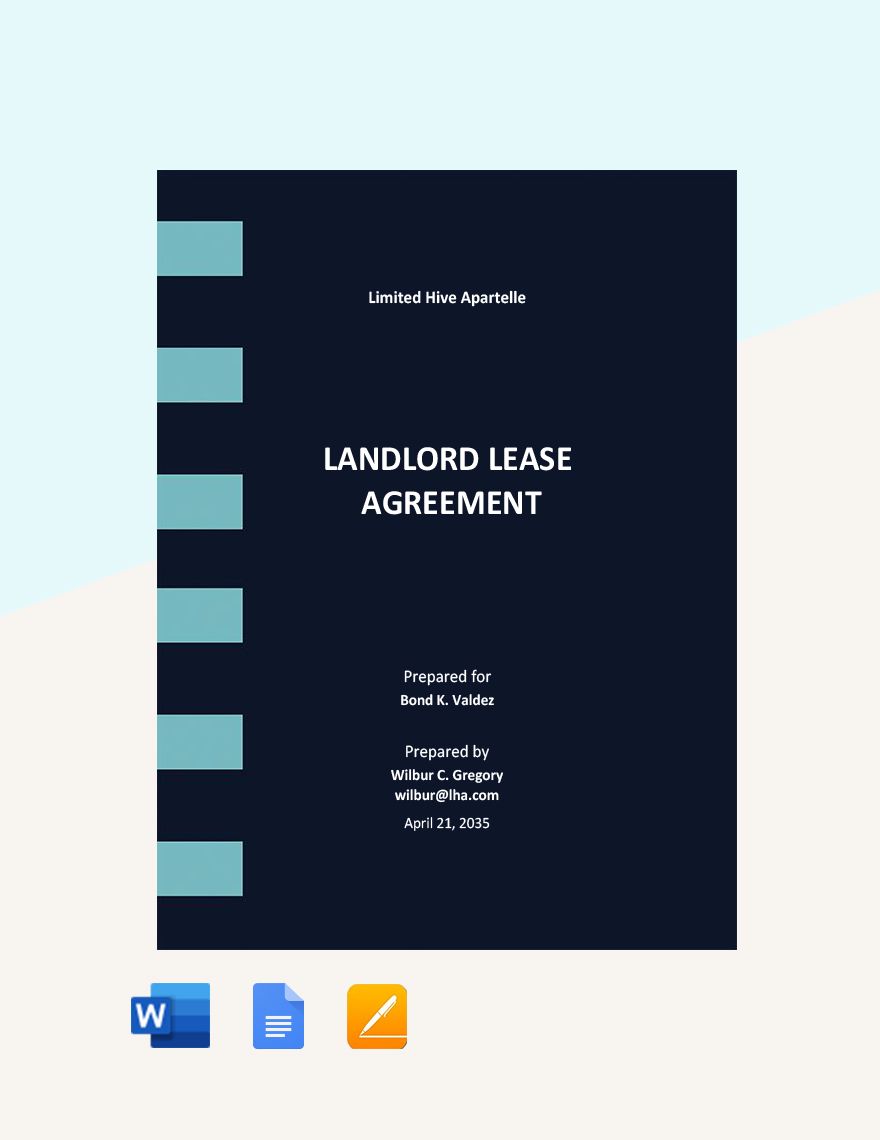 Landlord Lease Agreement Template