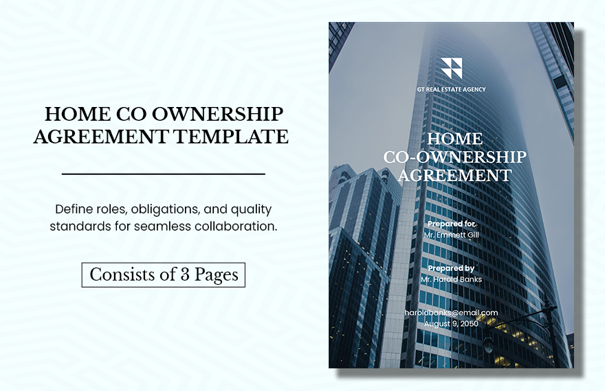 Home Co Ownership Agreement Template