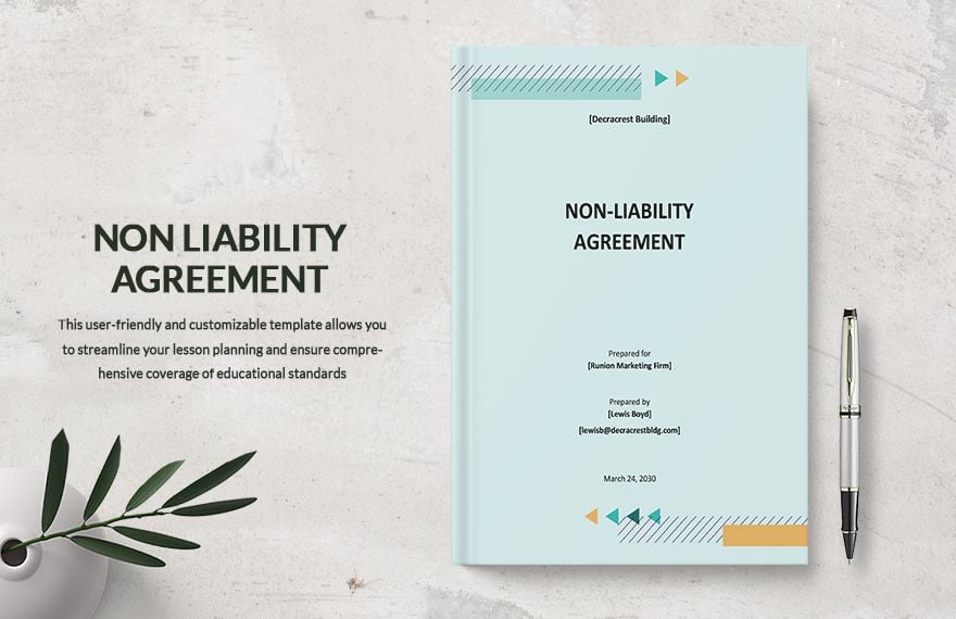 Non Liability Agreement Template in Word, Google Docs, Apple Pages