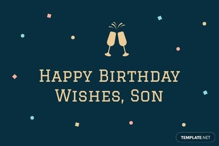 25th Birthday Card Template For Son