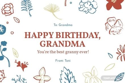 Free Happy Birthday Card Template for Grandma.jpe
