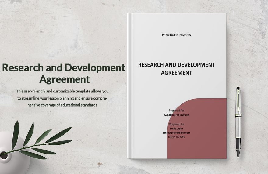 Free Research and Development Agreement Template