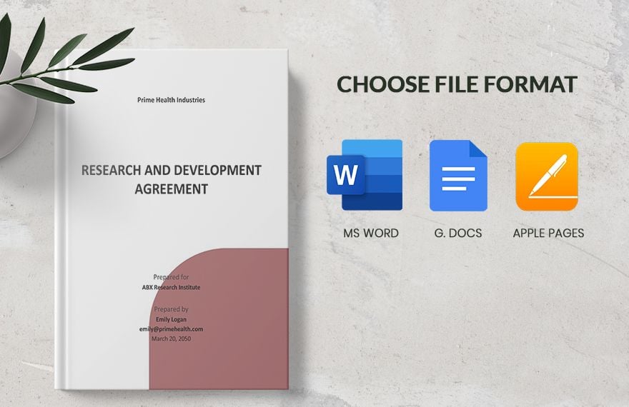 Research and Development Agreement Template