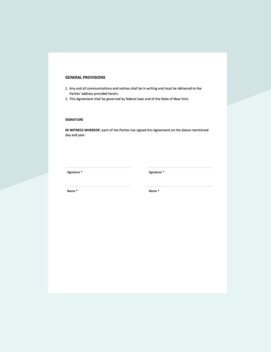 Cleaning Franchise Agreement Template 