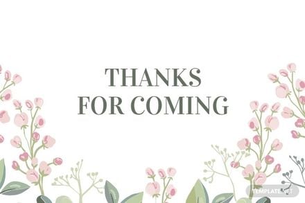 Free Floral Baptism Thank You Card Template