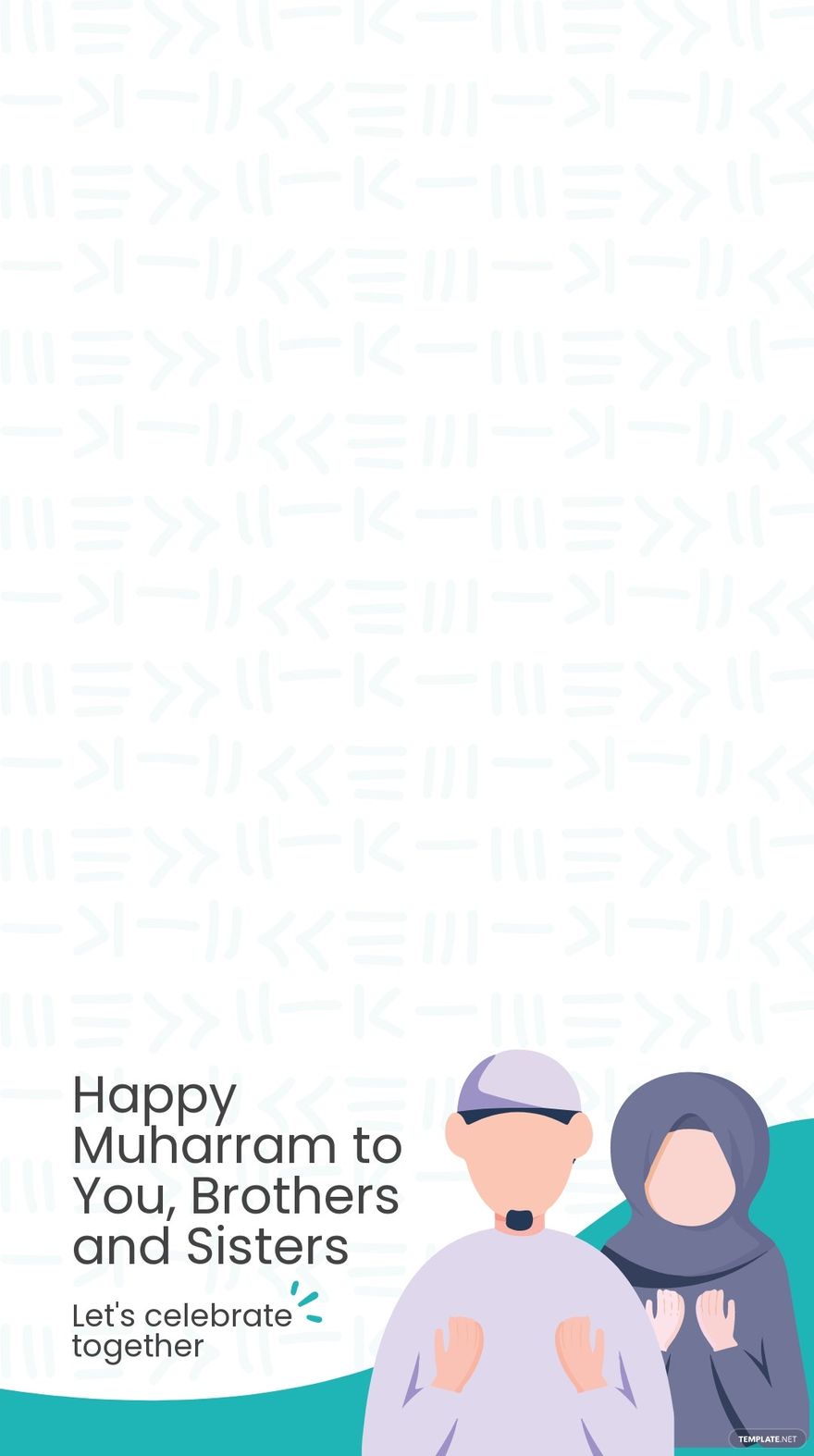 Happy Muharram Snapchat Geofilter Template in Illustrator, PSD