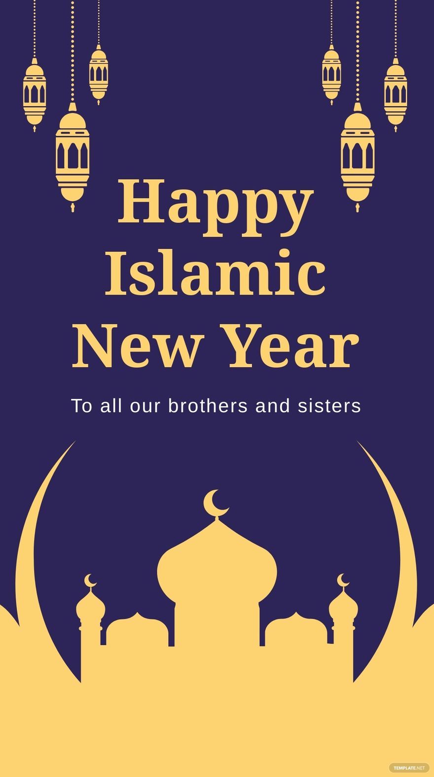 Free Islamic New Year Instagram Story Template in Illustrator, PSD