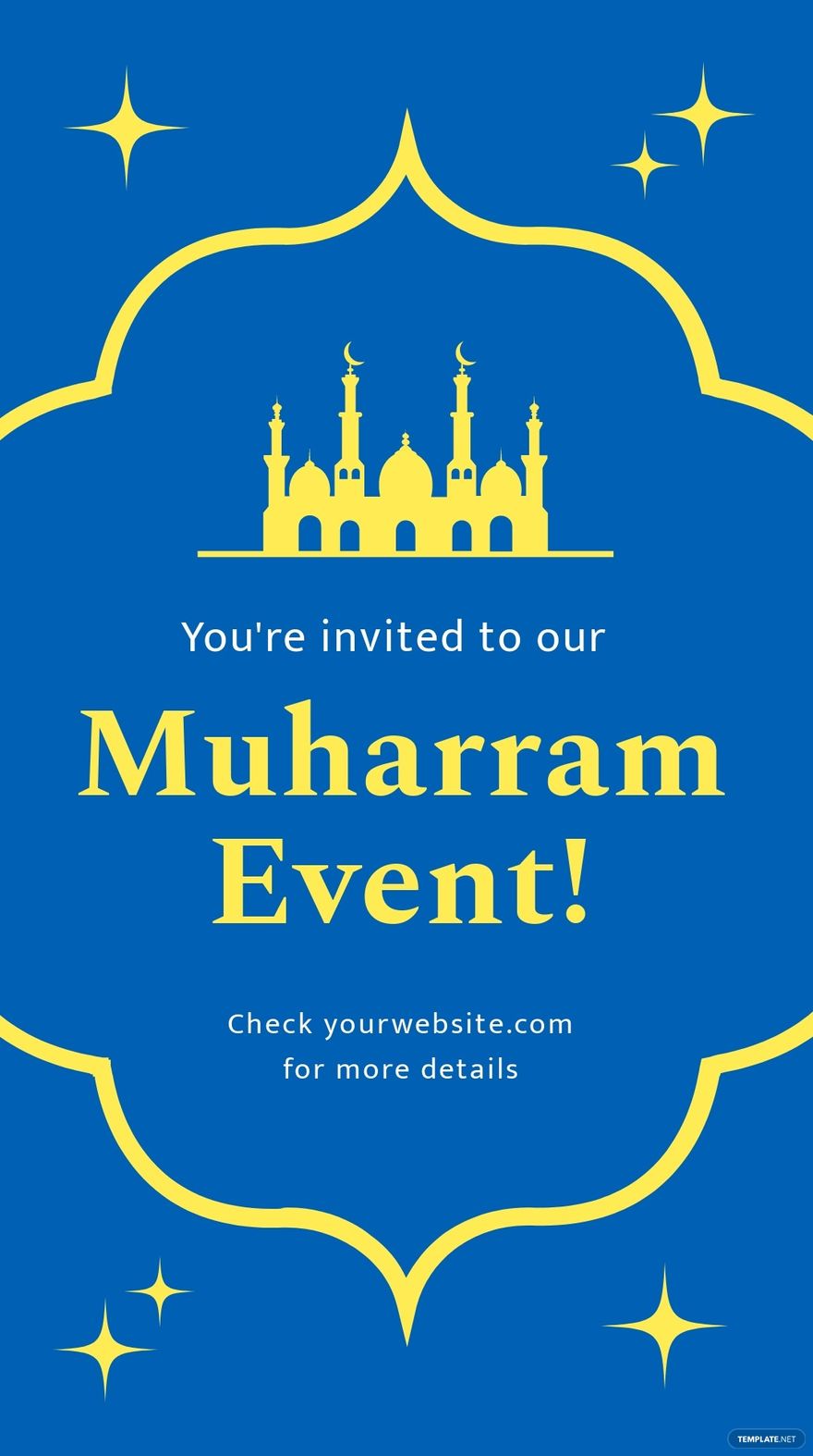 Muharram Invitation Whatsapp Post Template.jpe