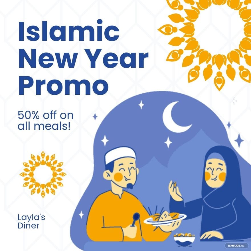 Islamic New Year Promotional Instagram Post Template