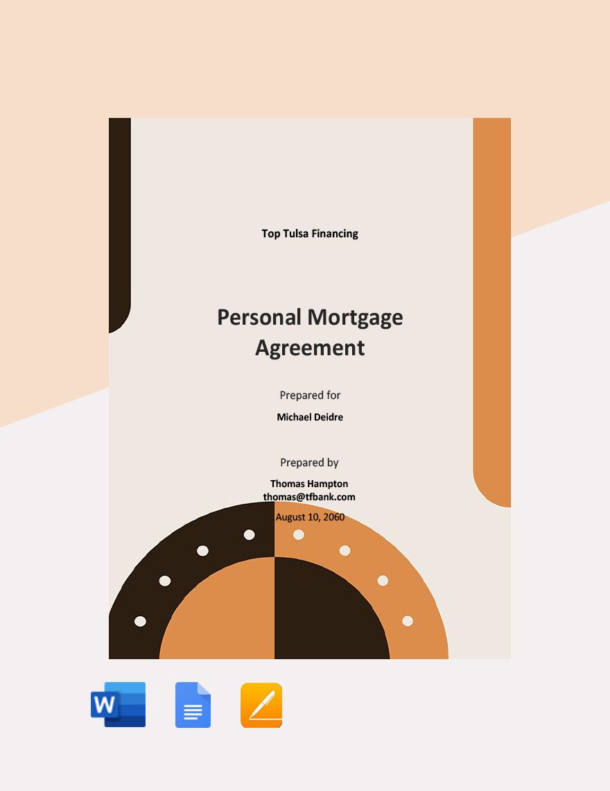 personal-mortgage-agreement