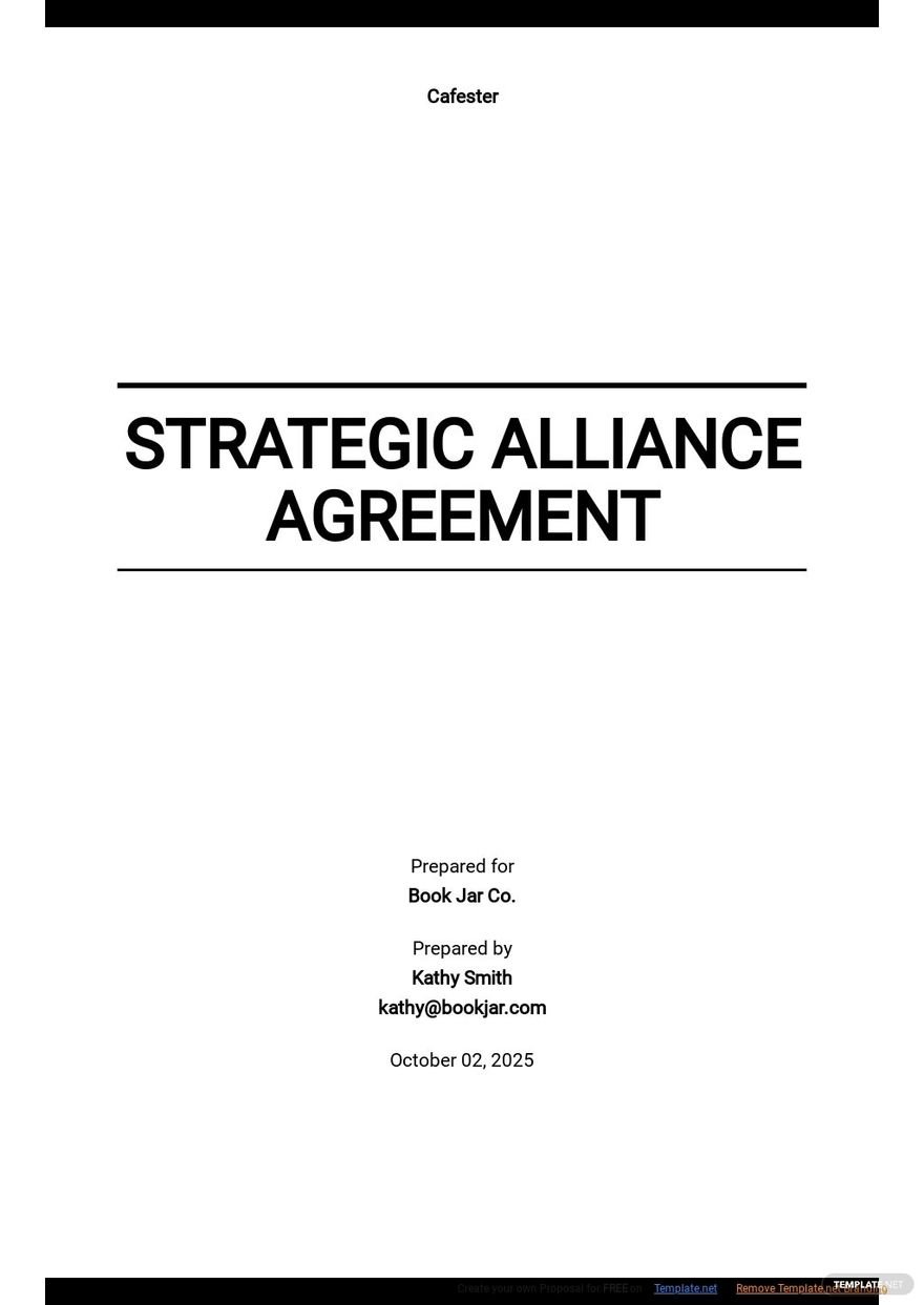 Free Simple Strategic Alliance Agreement Template.jpe