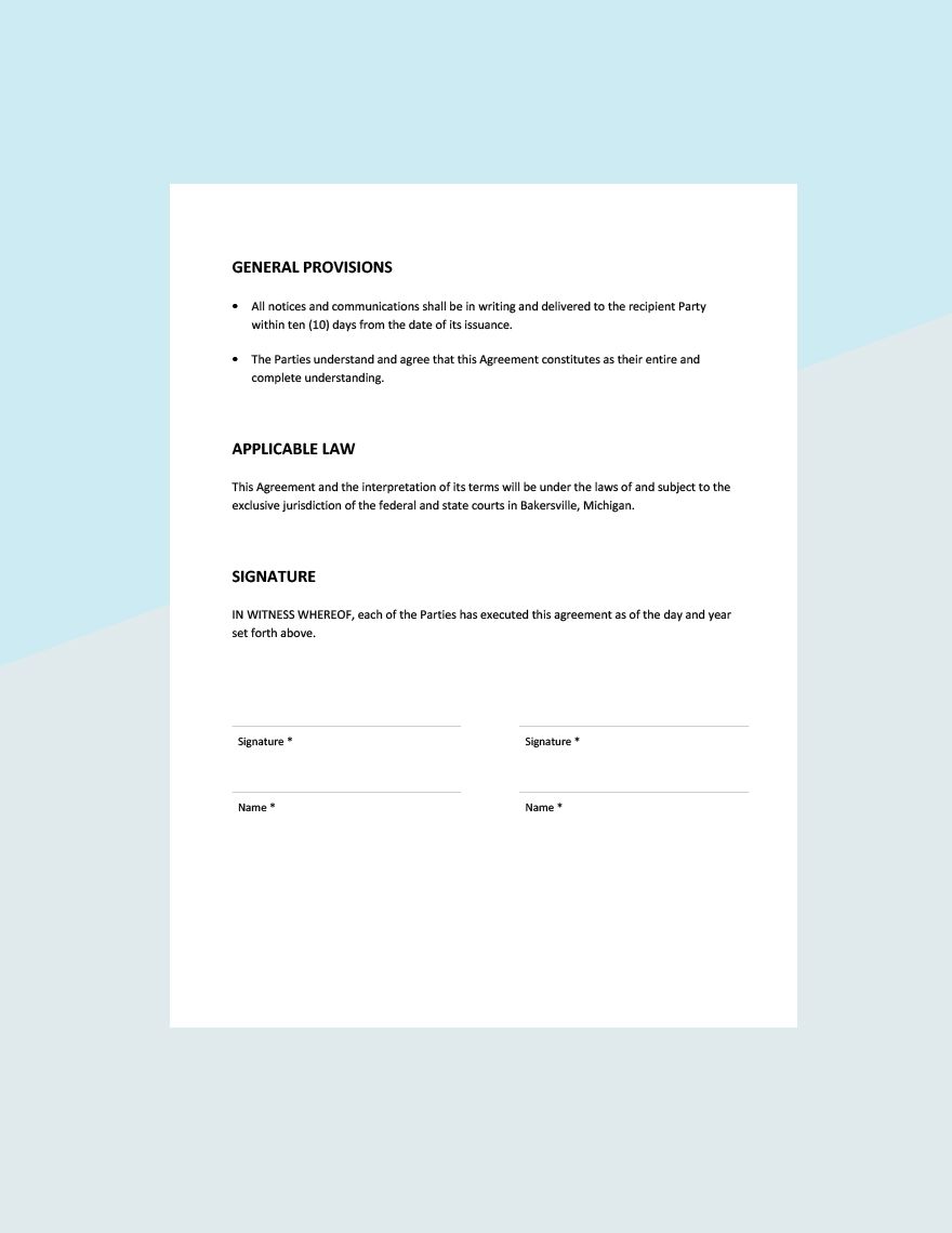 Contract Recruiter Agreement Template