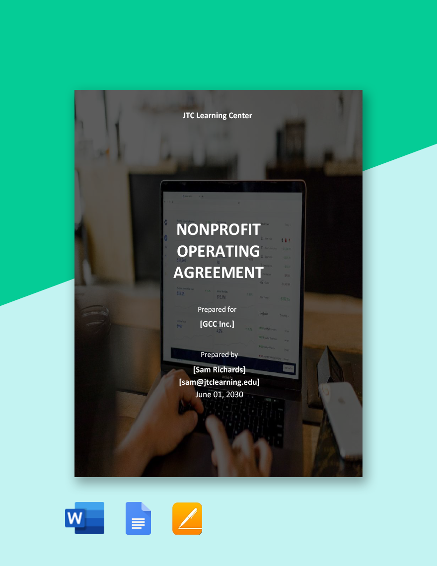 Nonprofit Operating Agreement Template