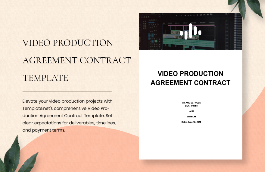 Video Production Agreement Contract Template