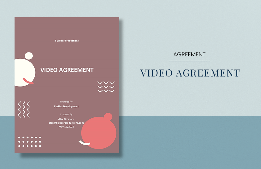 Video Agreement Template