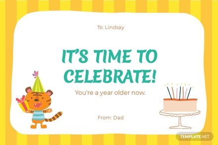 Funny Birthday Card Template For Daughter
